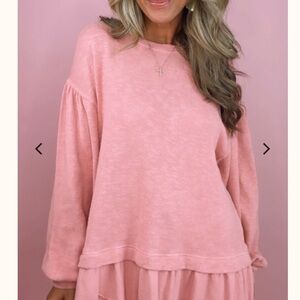 We the Free Maddie Long Sleeve Pink size XL, NWTs